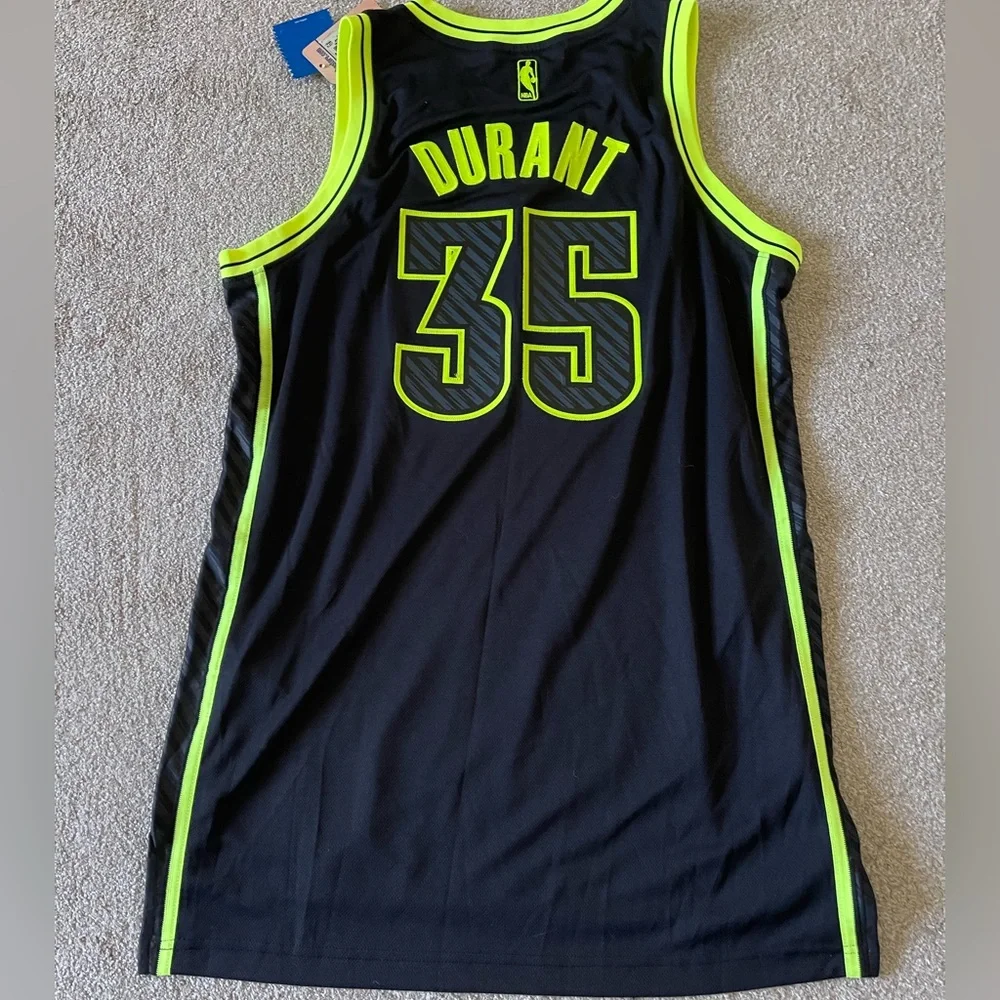 NEW NBA Kevin Durant Oklahoma City Thunder Neon Edition Jersey Mens Sz Medium M